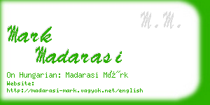 mark madarasi business card